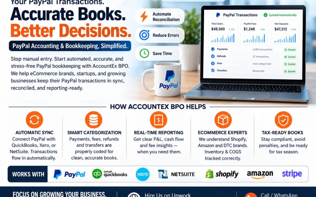 📊 Your PayPal Sales Are Growing — But Are Your Books Keeping Up?
