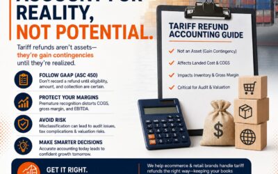 🚢 2026 Tariff Refunds: Don’t Let “Potential” Profits Distort Your Financials